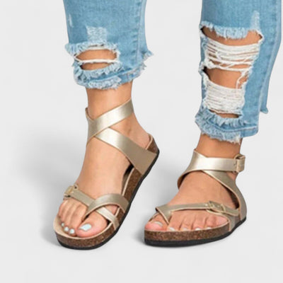 Leonora™ | Elegante Lær-Sandaler