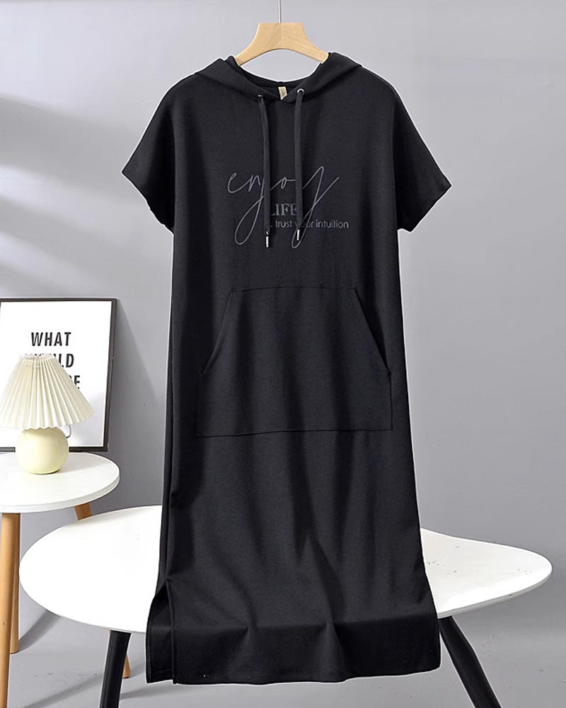Saskia™ | Behagelig Hoodie-Kjole