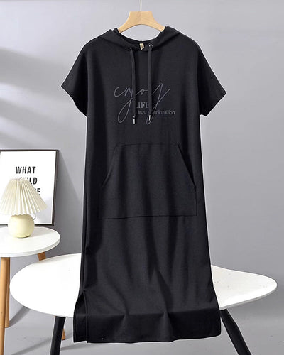 Saskia™ | Behagelig Hoodie-Kjole