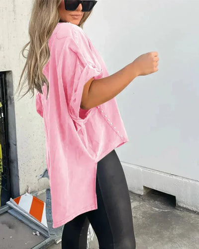 Bella™ | Oversized T-skjorte med uttalelsesdetaljer