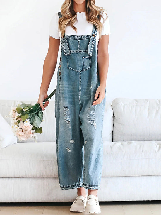 Ellise™ | Behagelig Denim-Overall