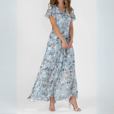 Lidia™ | Elegant blomstermønsterkjole