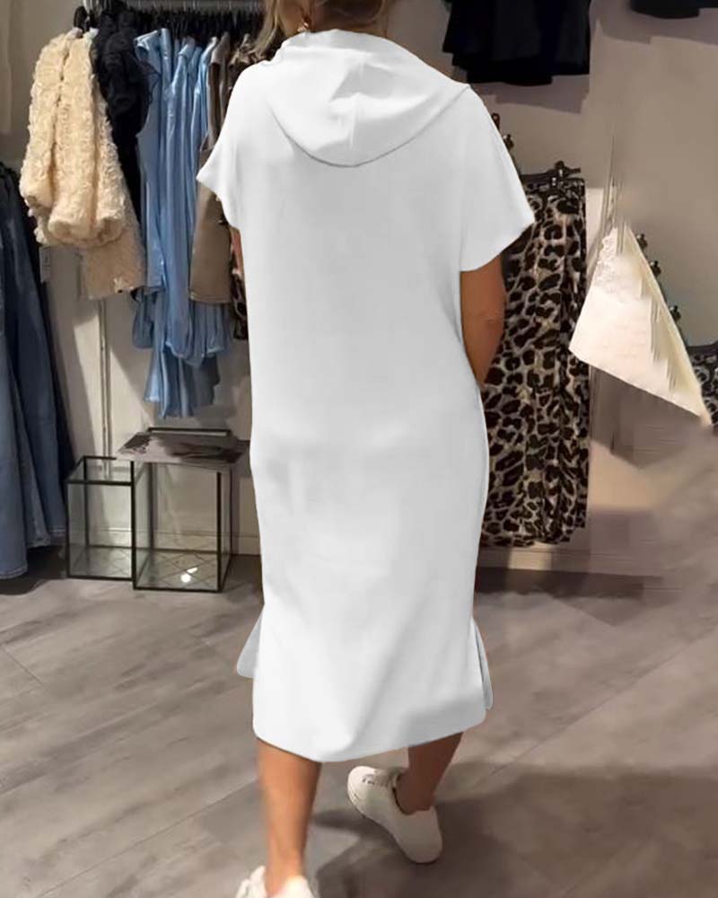 Saskia™ | Behagelig Hoodie-Kjole