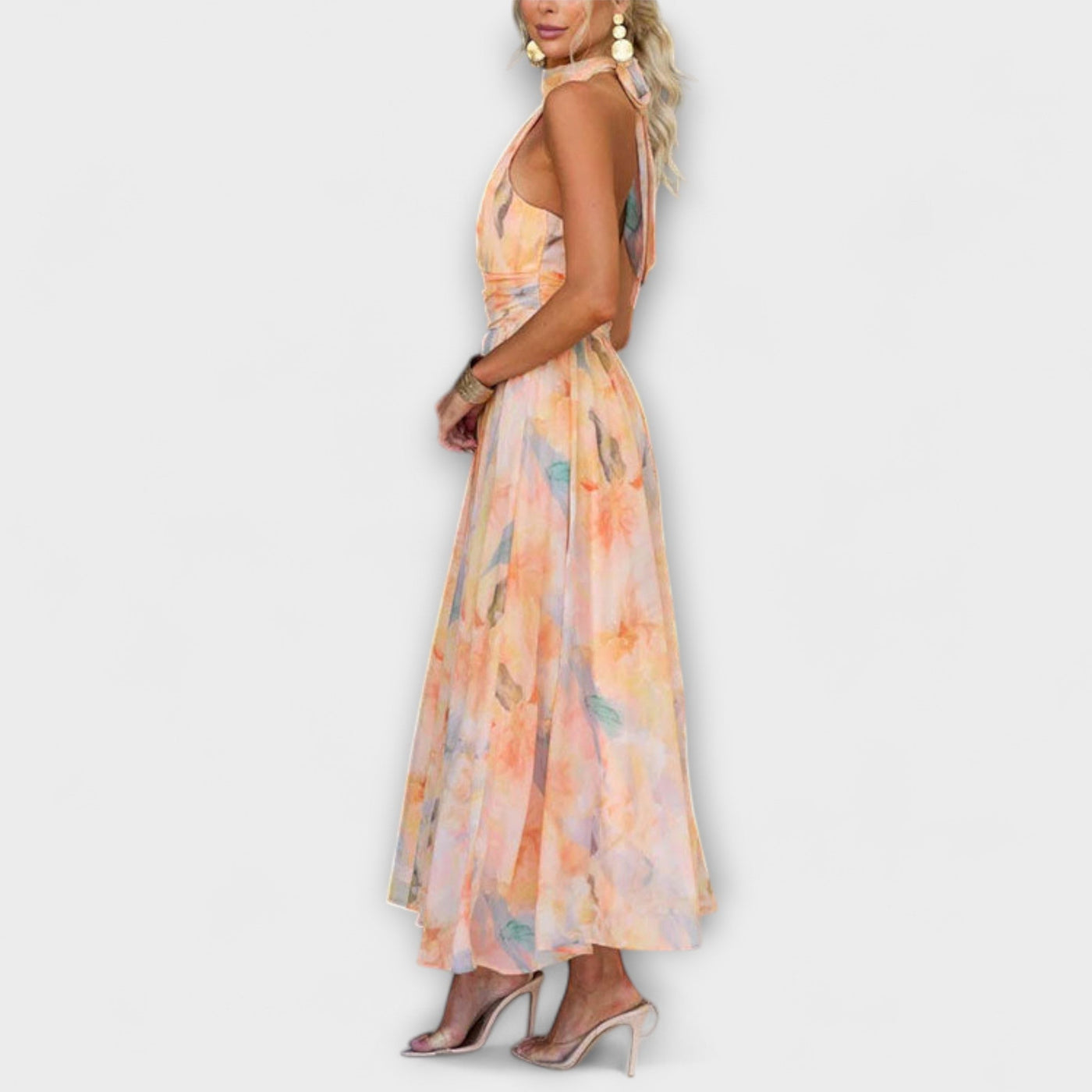 Lorena™ | Elegant Halterneck Maxikjole