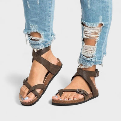 Leonora™ | Elegante Lær-Sandaler