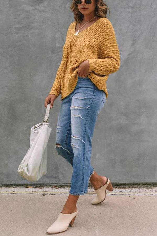 Yara™ | Elegant Off-Shoulder Genser