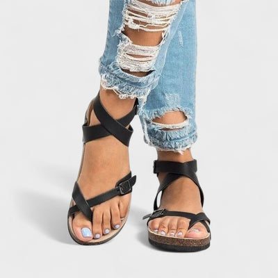 Leonora™ | Elegante Lær-Sandaler