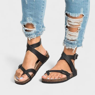 Leonora™ | Elegante Lær-Sandaler
