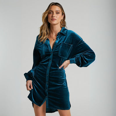 Geraldine™ | Elegant Samt Kjole