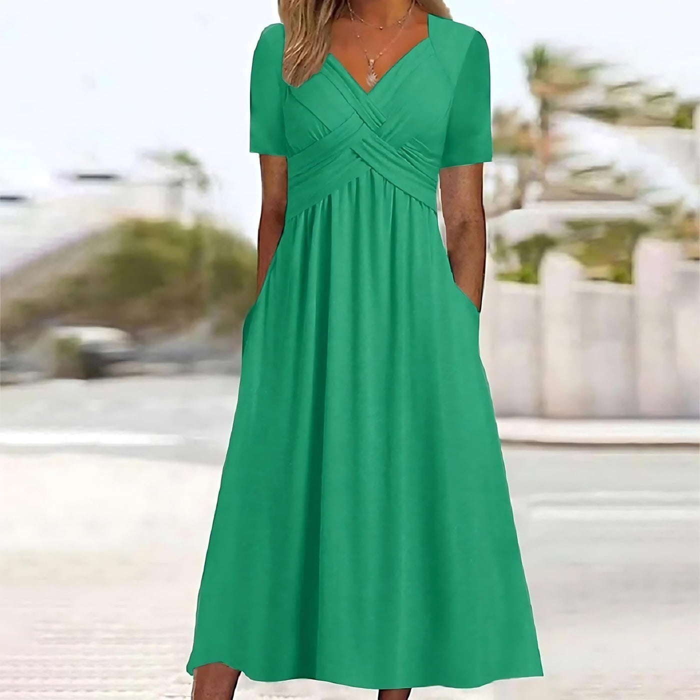 Sofie™ | Figurformet Midi-Kjole