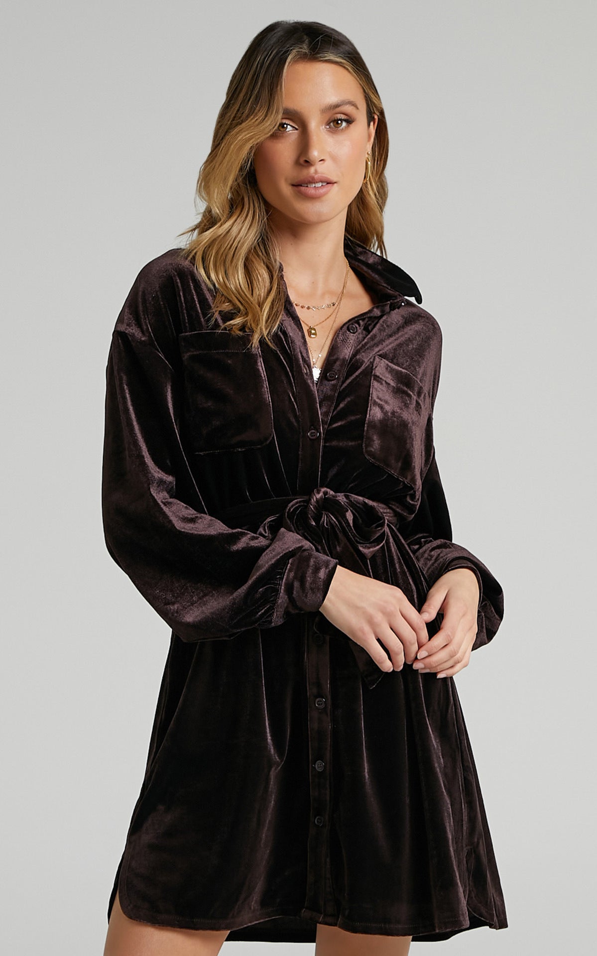 Geraldine™ | Elegant Samt Kjole