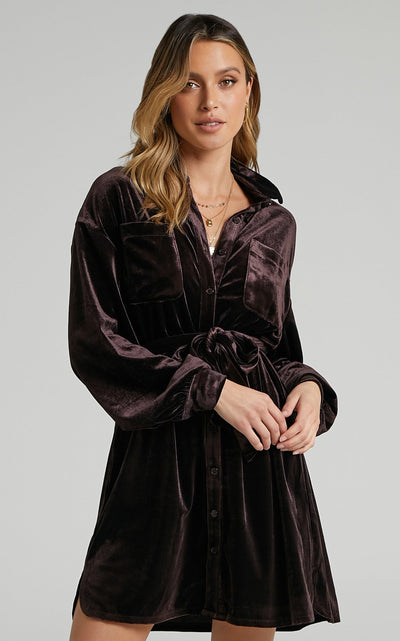Geraldine™ | Elegant Samt Kjole
