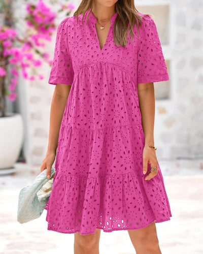 Mary™ | Elegant Broderi Kjole