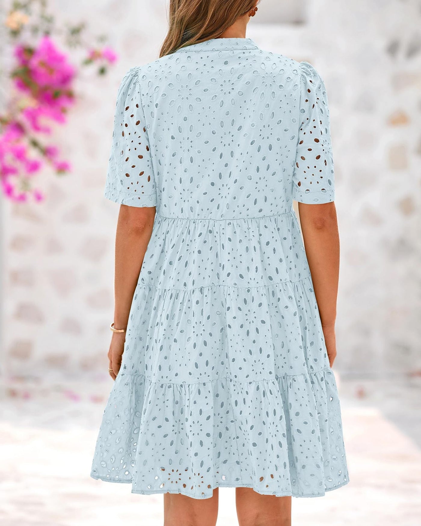 Mary™ | Elegant Broderi Kjole