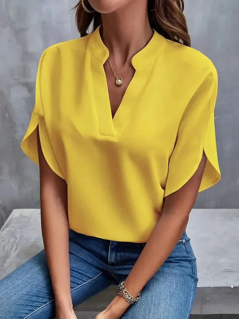 Inesa™ | V-Utringet Bluse