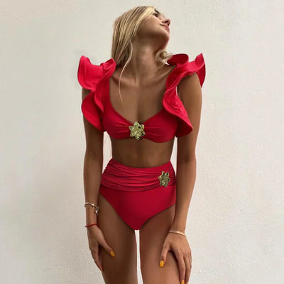 Bloom™ | Rüschensnitt Høyt Bikinioverdel