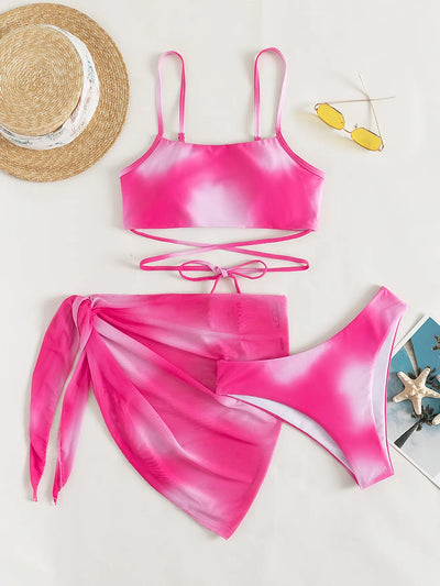Lily™ | Ombre Snøring-Bikini-Sett