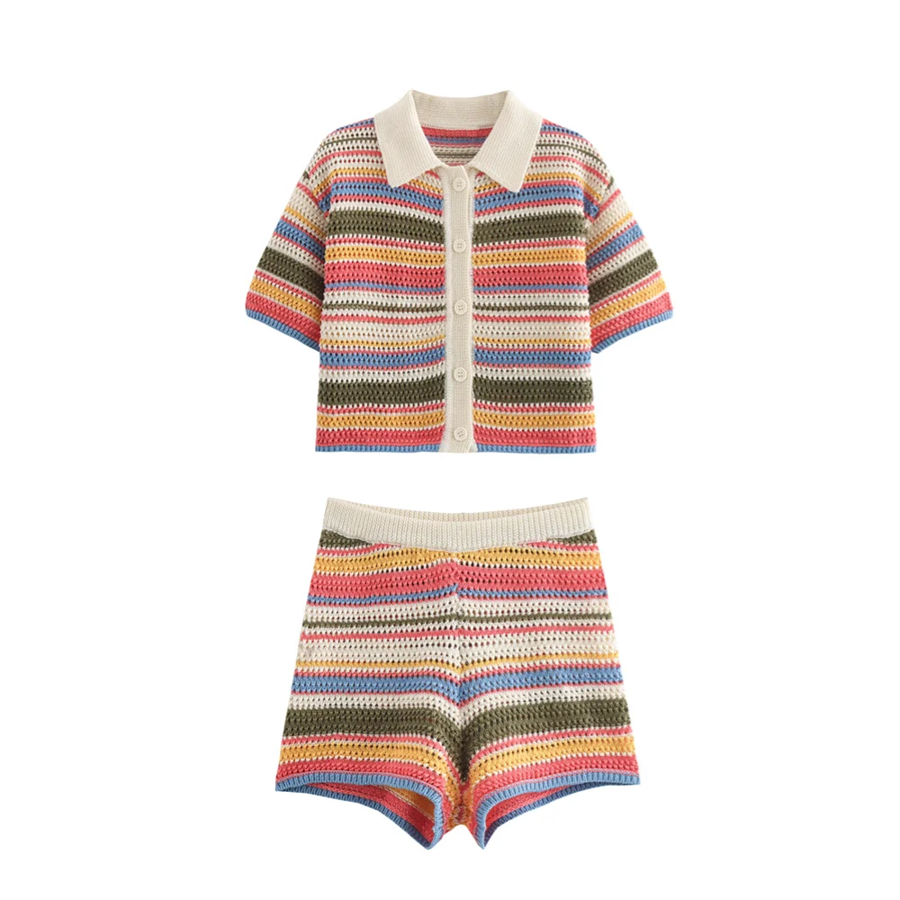 Femke™ | Polo Genser Sett™ | Elegant Strikkensemble
