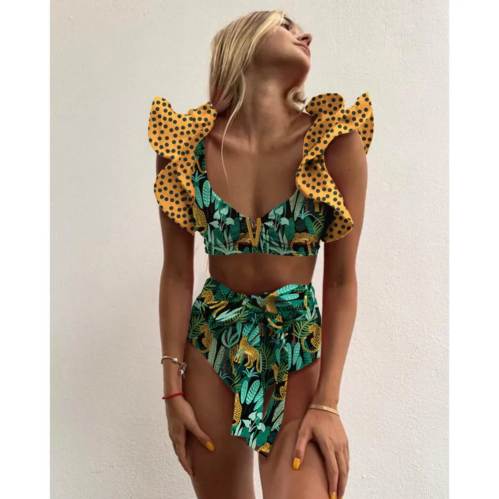 Bloom™ | Rüschensnitt Høyt Bikinioverdel