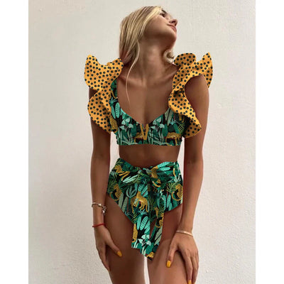 Bloom™ | Rüschensnitt Høyt Bikinioverdel