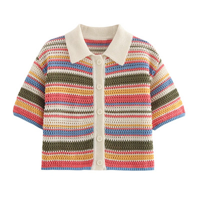 Femke™ | Polo Genser Sett™ | Elegant Strikkensemble