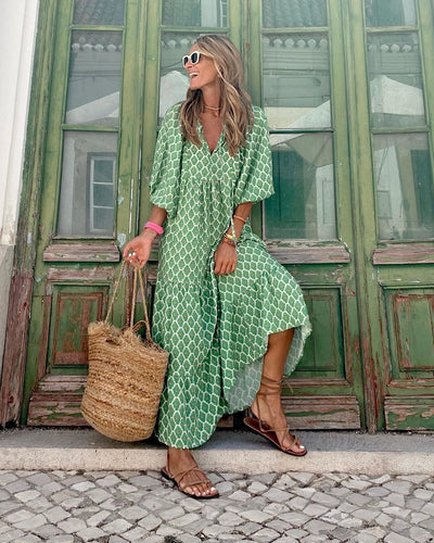 Fleur™ | Maxi Kjole i Boho-Stil