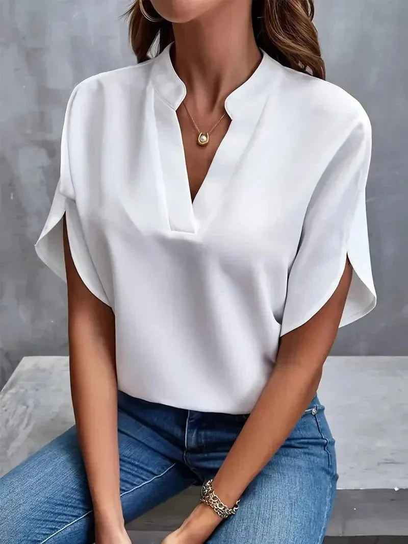 Inesa™ | V-Utringet Bluse