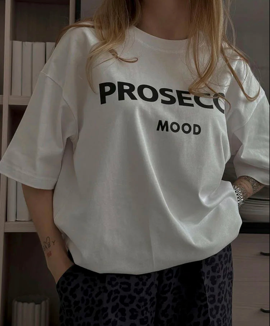 Prosecco Mood™ | Behagelig Oversized T-skjorte