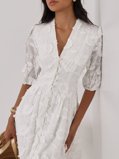 Sienna™ | Elegante Broderte Kjole