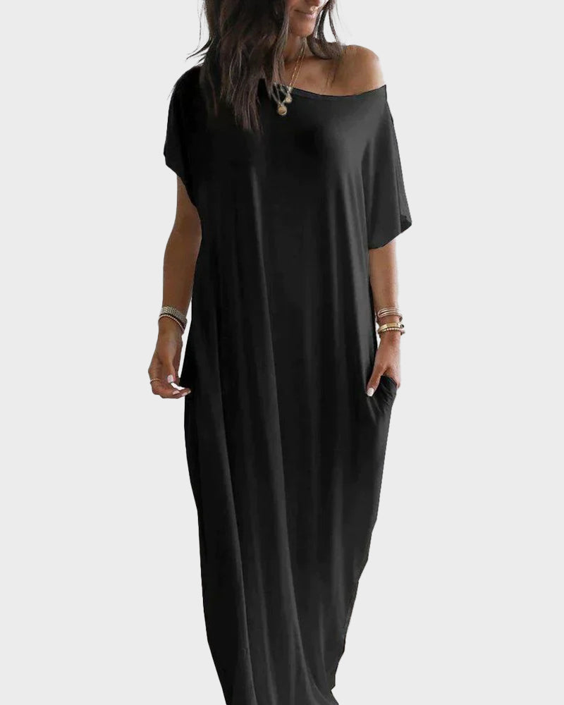 Kelly™ | Elegant Off-Shoulder Maxikjole
