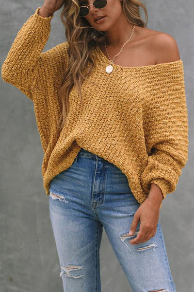 Yara™ | Elegant Off-Shoulder Genser