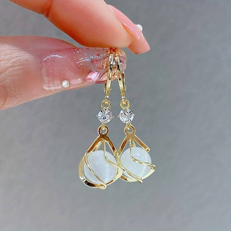 Astrid™ | Opal Glam Hoop Earrings