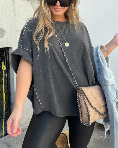 Bella™ | Oversized T-skjorte med uttalelsesdetaljer