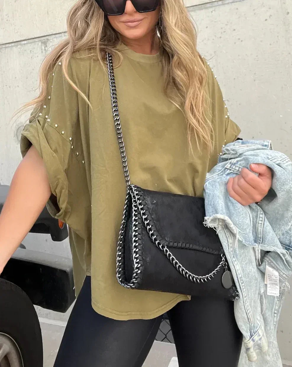 Bella™ | Oversized T-skjorte med uttalelsesdetaljer