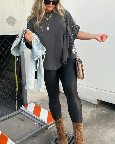 Bella™ | Oversized T-skjorte med uttalelsesdetaljer