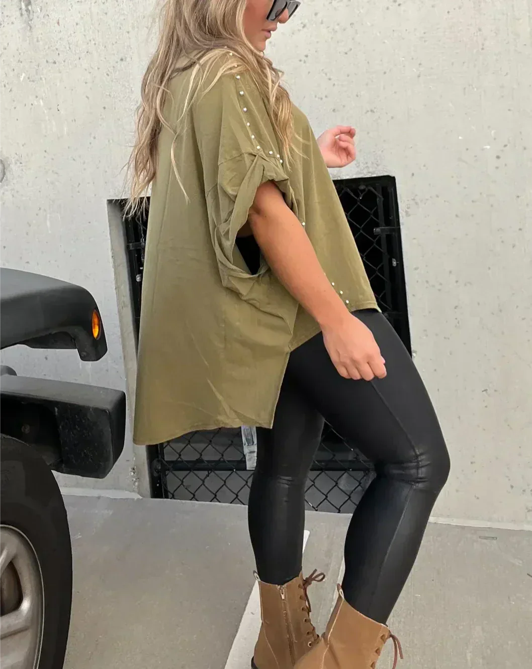 Bella™ | Oversized T-skjorte med uttalelsesdetaljer