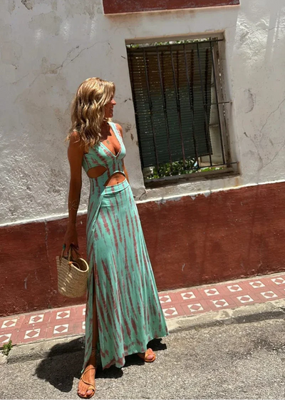 Ibiza™ | Fargerik Tie-Dye Kjole