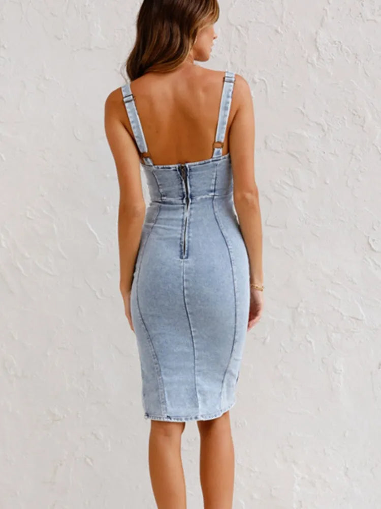 Evolet™ | Stilig Denim-Kjole