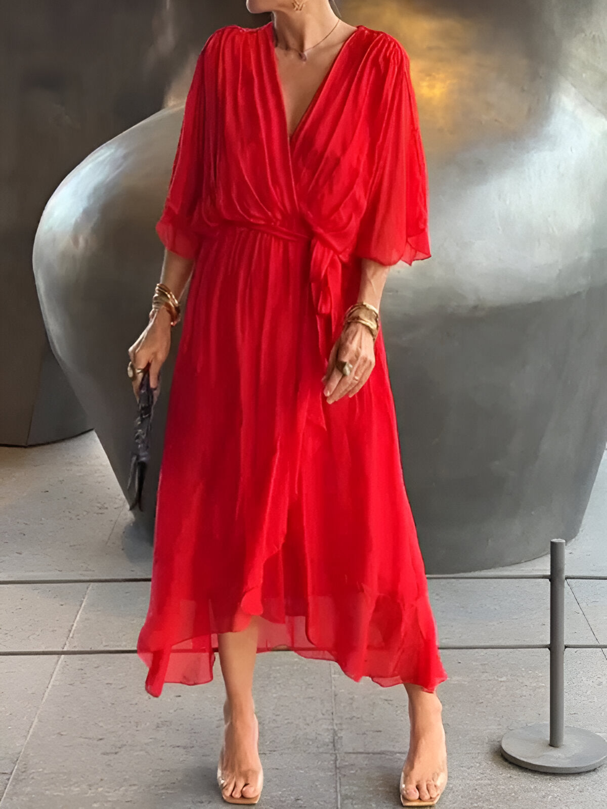 Monica™ | Elegant Chiffonkjole