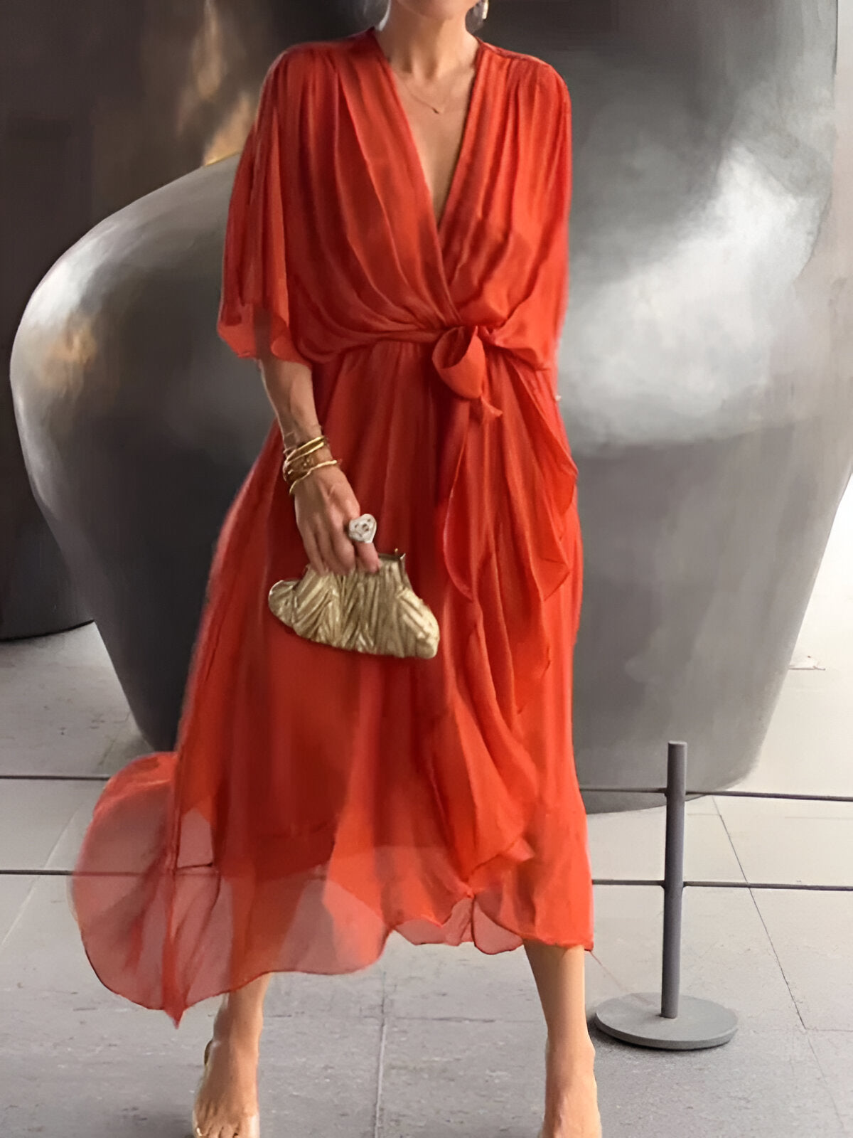Monica™ | Elegant Chiffonkjole