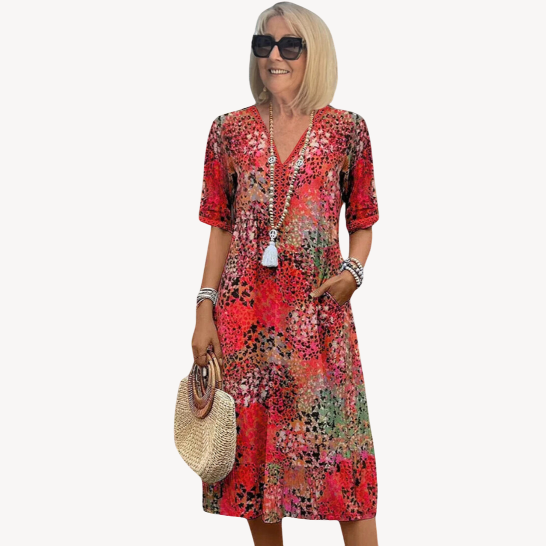 Anwen™ | Elegant bomulls Boho-kjole